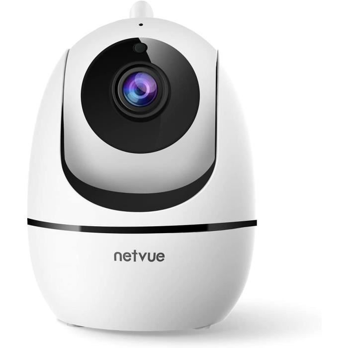 NETVUE Camera WiFi Interieur, Caméra IP sans Fil FHD 1080P, Caméras  Dômes-Détection de Mouvement, Audio Bidirectionnel, Pan/Tilt/Zoo -  Cdiscount Bricolage