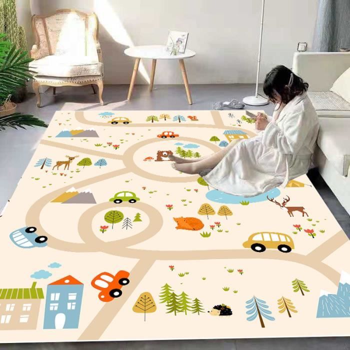Routes Tapis Jeu Tapis Ferme 70x140 cm Routes Tapis Jeu Tapis Ferme 70x140 cm