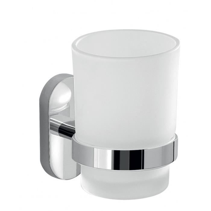 Whitecap en Teck Verre et Support de Brosse /à Dents