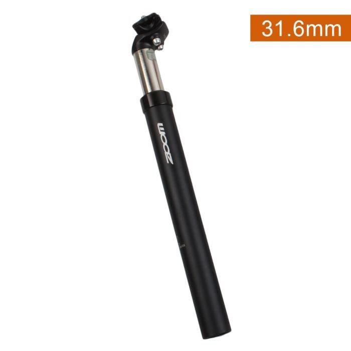 Accessoire vélo,Tige de selle de vélo suspendue en alliage d'aluminium, 350x27.2-31.6Mm, amortisseur de chocs, - Type Black 31.6