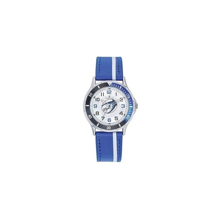 Montre Enfant CERTUS 647670 Cuir Synthétique Bleu et Blanc