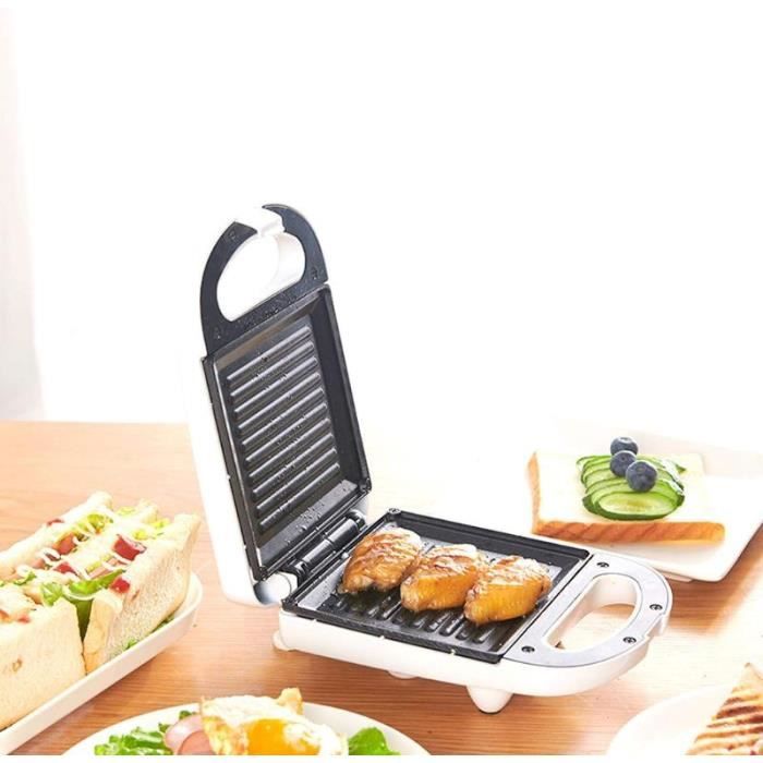 Bomann ST 1372 CB Piastra Per Croque Monsieur E Sandwich 750W - Rivestimento Antiaderente, Manico Freddo, Luci Spia, Grigio/Nero