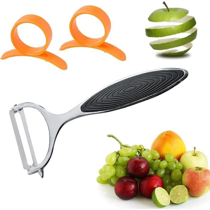 2 Pcs Éplucheur Universel, Econome Legumes, Eplucheur Manuel Pomme De Terre Eplucheur Forme De Y Lame Pendulaire Poignee Ergonomique Pour Legumes Carottes Fruits 91567704
