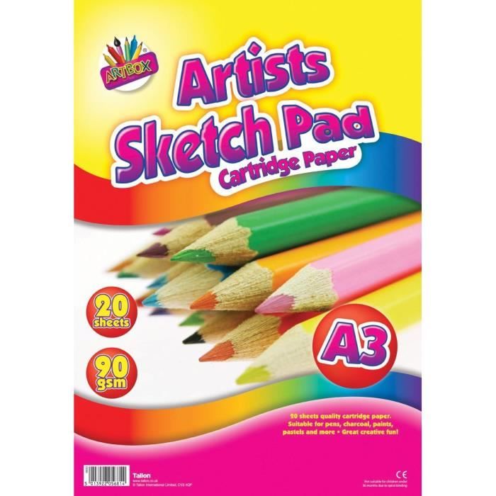 Bloc Dessin Enfant 60 Feuilles A3 70g/m² | Papier à Dessin Blanc | Pour Coloriage Et Arts Plastiques