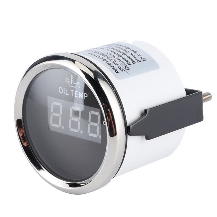 Jauge Température Huile 52mm LED - 50-150°C Pour Voiture 12V