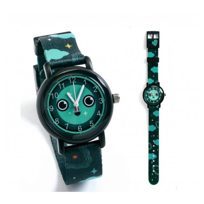 Montre pedagogique Night antichoc - DJECO - DD00432 - Bleu - Composition : - Dès 6 ans