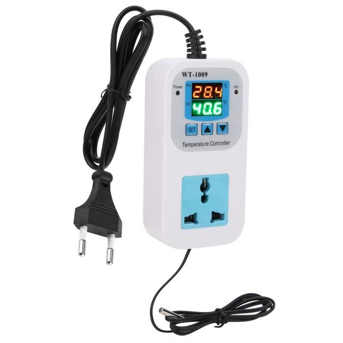 Régulateur De Température Numérique STC 9200 - Plage -50 à 50°C, 220V, Capteur NTC, Pour Armoire Froide Et Réfrigérateur