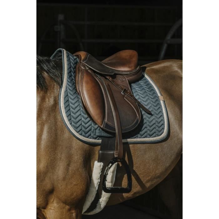 Meilleurs prix pour Tapis de selle EQUITHÈME "Softy" - Couleur : vert foncé, Taille : poney