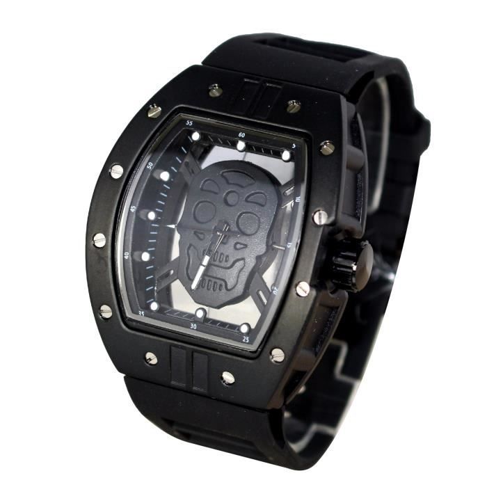 MONTRE HOMME TETE DE MORT CRANE SKULL DEATH BIKERS