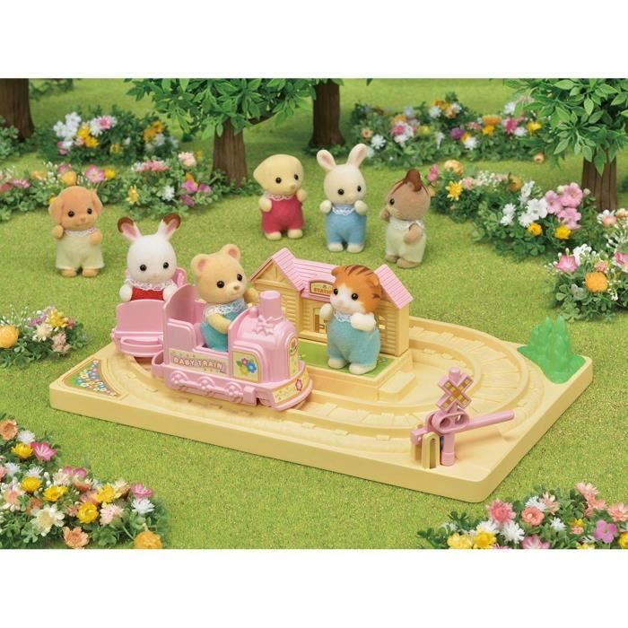 Train Tchou-tchou des bébés - SYLVANIAN FAMILIES - 5320 - La Crèche, l'école