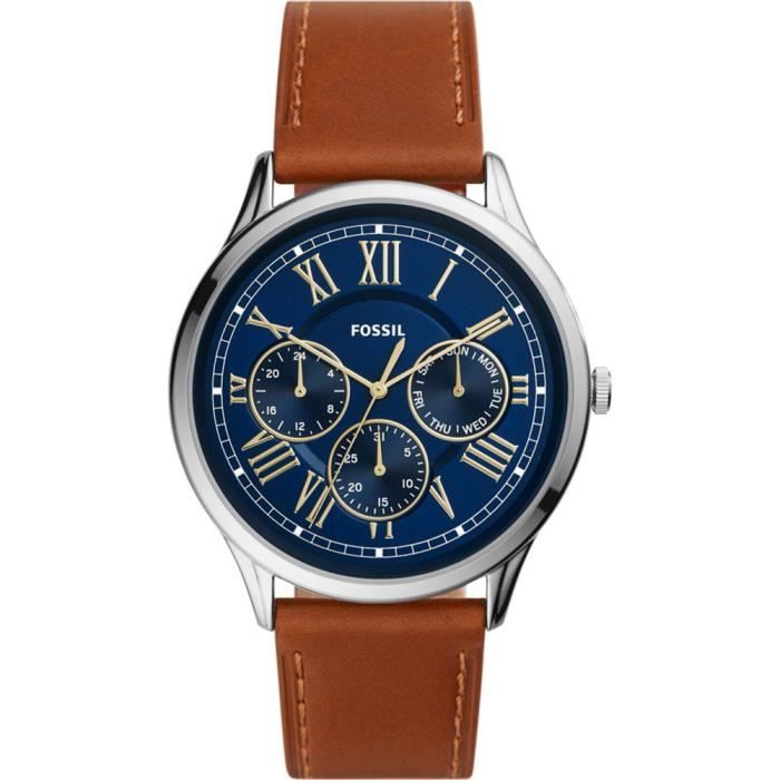 Fossil - Montre Hommes - Quartz - Multi-Cadrans - Bracelet Cuir Marron -  FS5703 Marron, - Achat/vente montre Neuf - Cdiscount