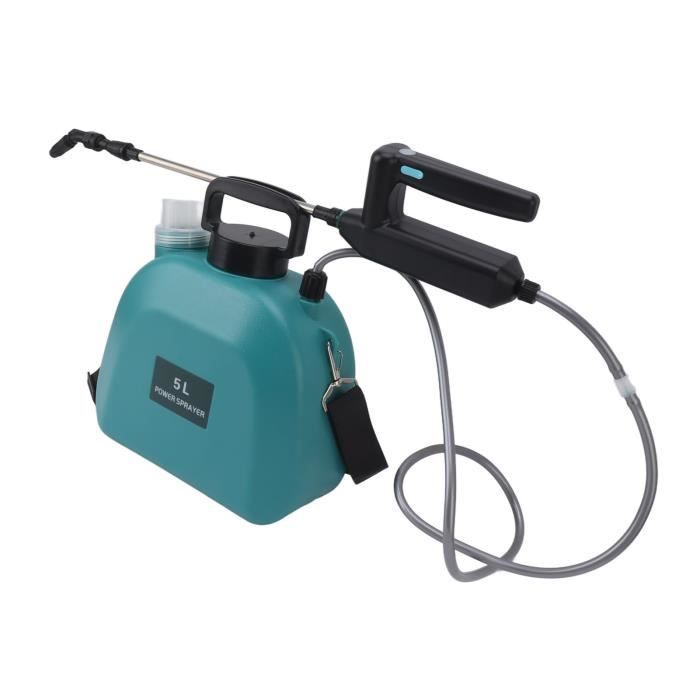 Pulvérisateur électrique 5L – Batterie Rechargeable USB-C – Lance Télescopique – 3 Buses Réglables – Autonomie 3-5h – Pour Jardin, Traitement, Nettoyage