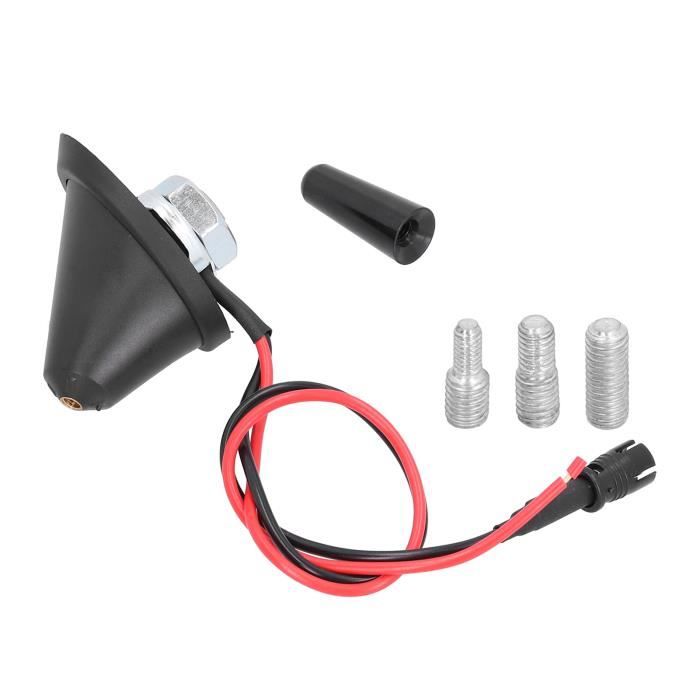 Antenne De Toit Voiture 3cm Universelle - Alliage Aluminium Noir - Compatible Alfa, Fiat, Peugeot Et Autres