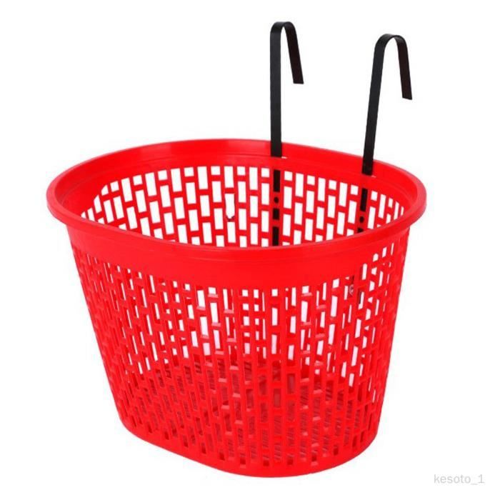 Panier Arrière Pliable Pour Vélo / Tricycle – Blanc – Acier Avec Sac Et Cordon