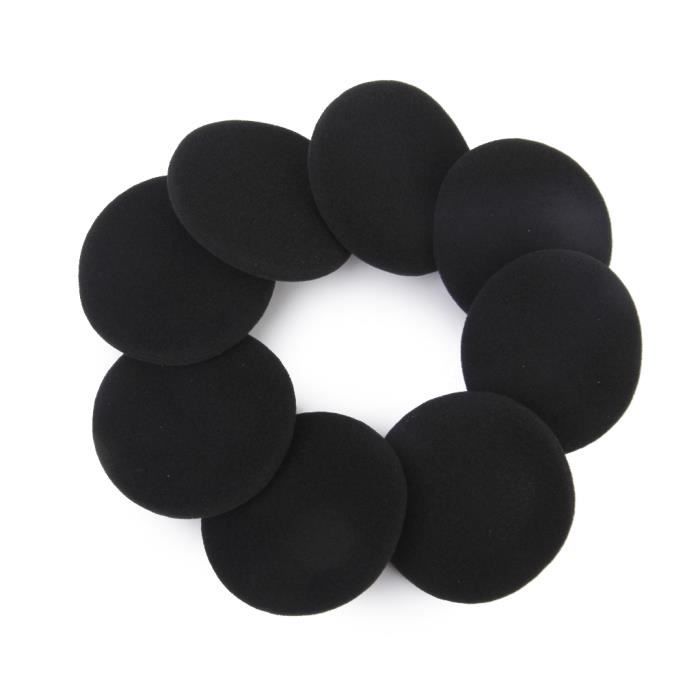 100 Housses Jetables Pour Casque/Écouteurs - 12 Cm Noir - Hygiéniques Non-Tissées - Yizhet Pour Gym, Bureau, Hôtel