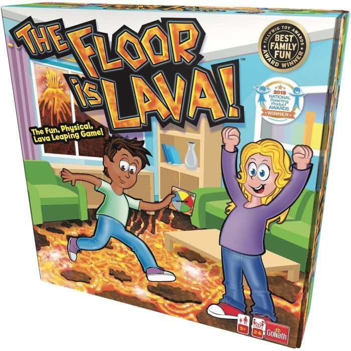 floor is lava - jeu de société - goliath - a partir de 5 ans