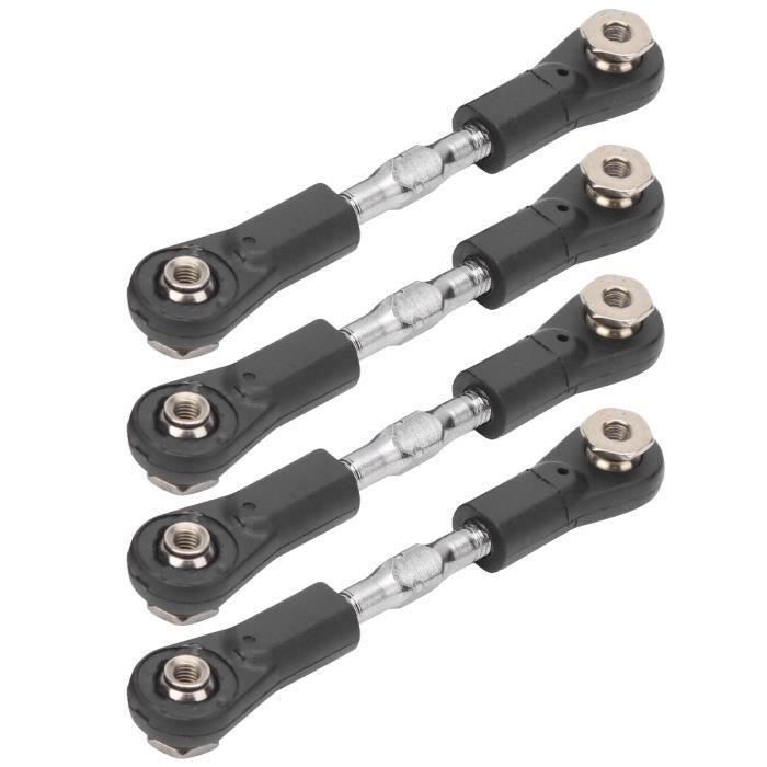 Lot De 3 Biellettes De Direction Réglables En Métal – Tiges De Poussée Pour Voiture RC 1/10 – Compatible TT01E/TT02 – Bleu