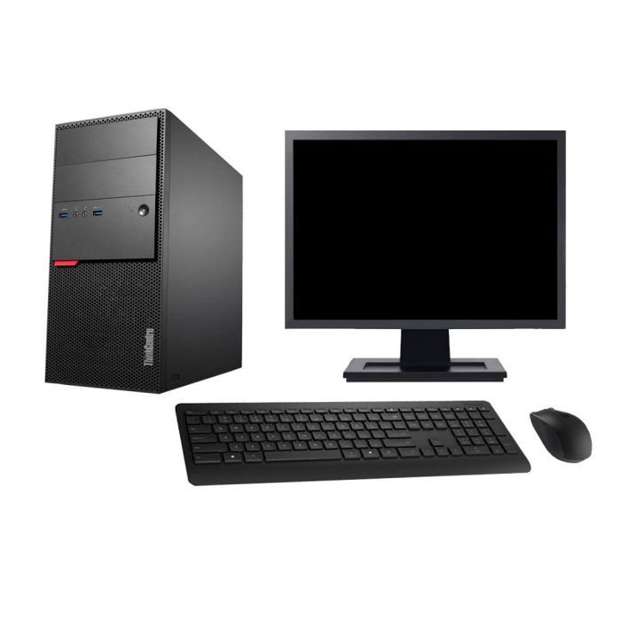 PC Tour Lenovo M800 Ecran 22 Pentium G4400 RAM 16Go Disque 2To Windows 10 Wifi - Lenovo