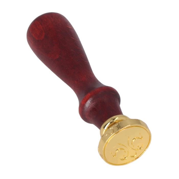 CRASPIRE Tampon à Cacheter De Cire Vintage Avec Tête En Laiton