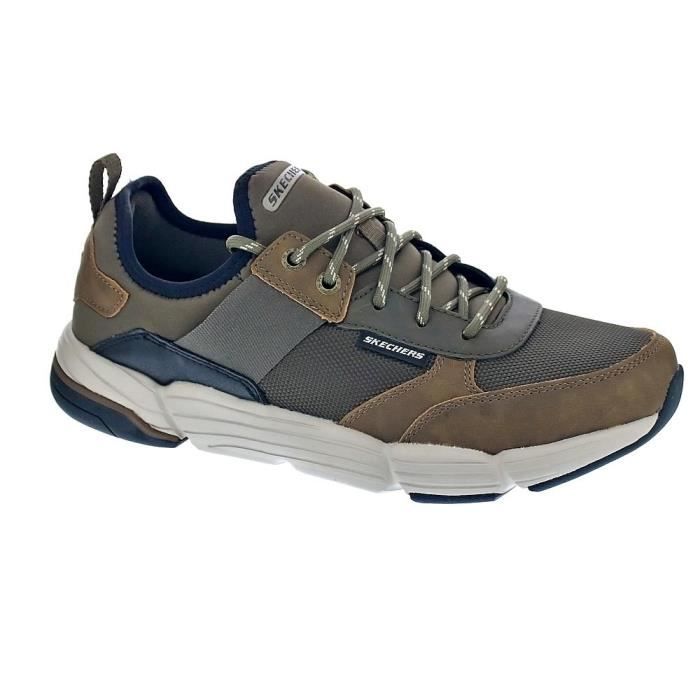 skechers running homme marron