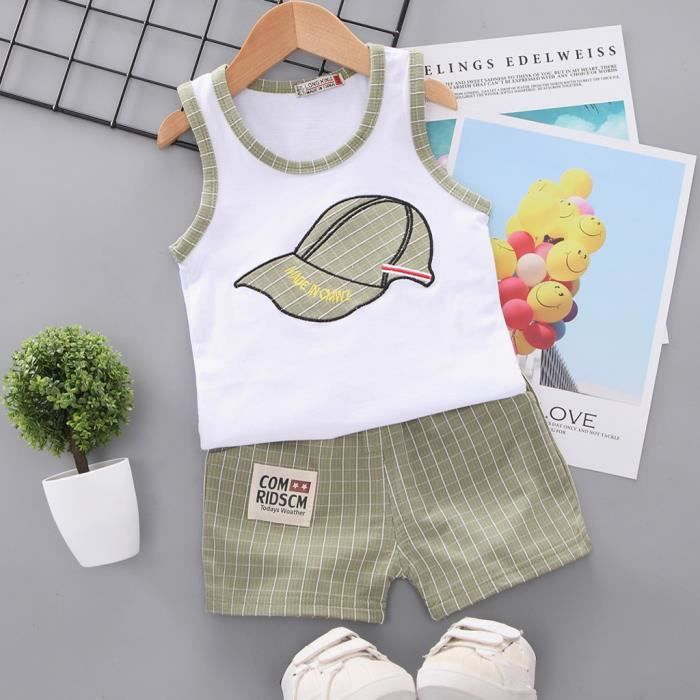 Enfant En Bas Age Bebe Garcon Enfants Dessin Anime Hauts Lettre Gilet Hauts Grille Shorts Tenues Ensemble Vert Vert Cdiscount Pret A Porter Enfant En Bas Age Bebe Garcon Enfants Dessin Anime Hauts Lettre Gilet Hauts Grille Shorts Tenues Ensemble Vert Vert Cdiscount Pret A Porter