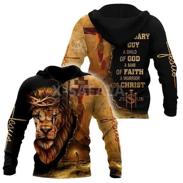 Sweat à Capuche Homme Avec Imprimé Jésus - Taille Oversize, Manches Longues - Message "Jesus Saved My Life"