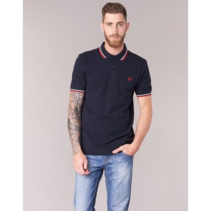 POLO FRED PERRY HOMME Bleu marine Cdiscount Pr t Porter