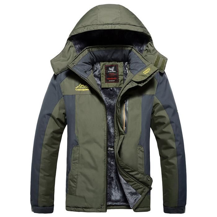 Blouson Homme Hiver Long Style Bucheron | Veste Chaude Pour Randonnée, Ski, Mi-saison, Coupe élégante Et Tissu De Qualité