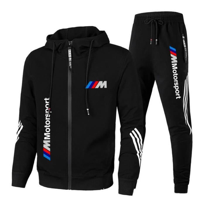 Jogging BMW-M Motorsport Survêtement Homme 2 Pièces Mode Casual à Capuche  Confortable Manches Longues Ensemble Survêtement - MKR1056 Noir - Cdiscount  Prêt-à-Porter ensemble bmw