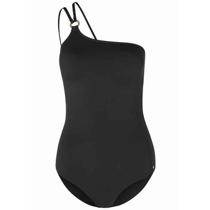 Shein - Maillot De Bain Noir 1 Pièce à Découpe