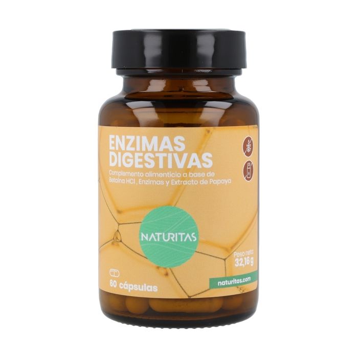 Enzymes digestives 60 capsules naturitas Digestion des protéines de
