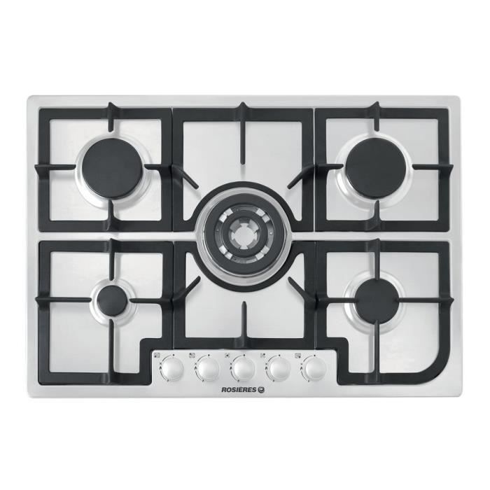 ROSIERES Table Cuisson Gaz 75cm RTG75WFBRB Cdiscount Electroménager