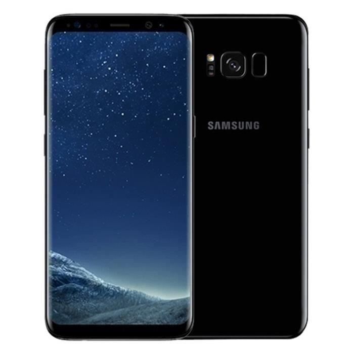 Vente Téléphone portable Samsung Galaxy S8 64 go Noir - Double sim - Reconditionné - Etat correct pas cher Vente Téléphone portable Samsung Galaxy S8 64 go Noir - Double sim - Reconditionné - Etat correct pas cher