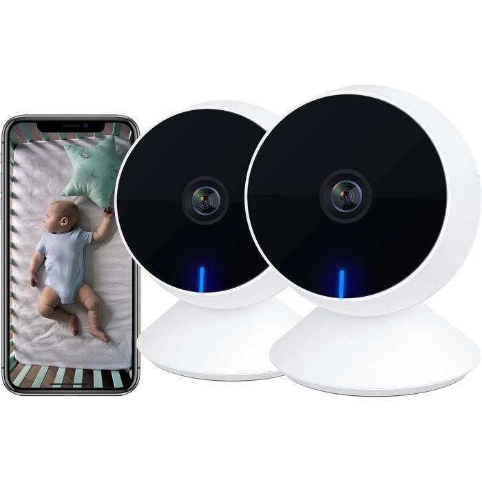 Andoer Babyphone Caméra Sans Fil 2.4 GHz – Veilleuse, Audio Bidirectionnel, Portée 250 M