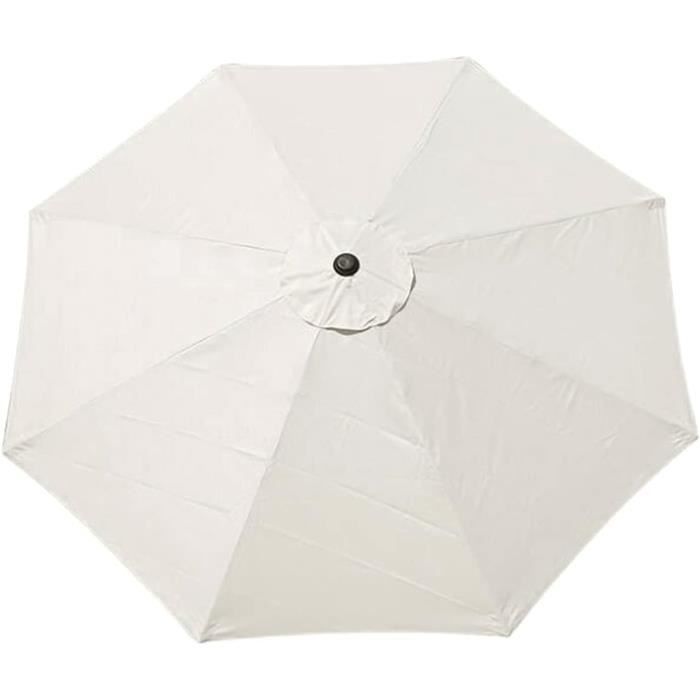 Parasol Déporté 3x3 M - Parasol De Jardin Avec Pied Déporté, Inclinaison Réglable, 8 Baleines En Aluminium - Beige