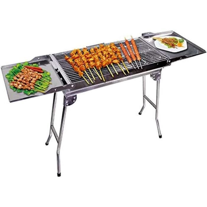 Barbecue Pliable En Acier Inoxydable Fox Cookware - Compact, Se Range Dans Un Sac Zippé (38x26x3 Cm Plié)