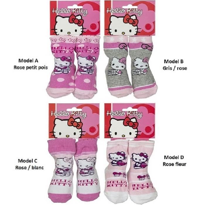 6 12 Mois Rose Fleur Model D Chaussette Bebe Hello Kitty Sanrio 70 Coton 27 Polyamide 3 Elasthanne Neuf Cdiscount Pret A Porter