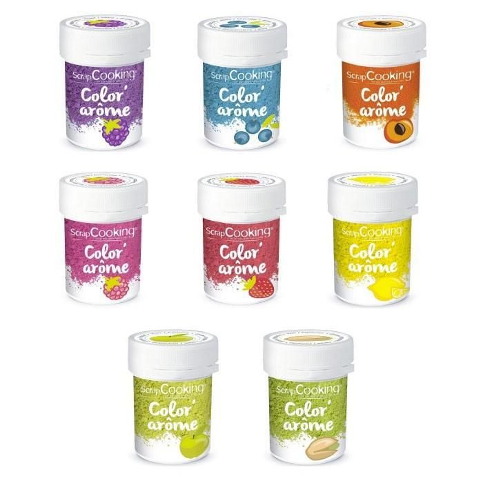 ScrapCooking - Kit 8 Colorants alimentaires aux Arômes de fruits
