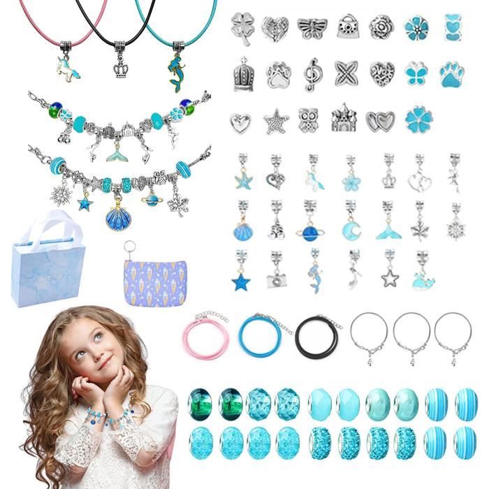 Kit De Bijoux Pour Fille 18 Pièces - Colliers, Bracelets, Bagues Ajustables, Cadeau Anniversaire 4-10 Ans, Fête, Pinata