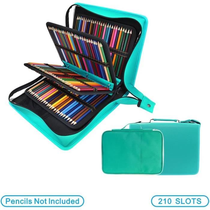 Trousse 192 Emplacements YOUSHARES - Grande Capacité Crayons De Couleur & Stylos - Bandoulière Solide