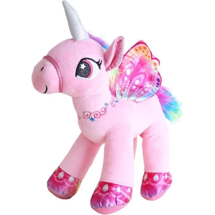 Toyland Peluche Licorne 39 cm Peluche Douce pour Enfants Queue Arc en Ciel et Ailes metalliques Convient des la Naissance 133 Cdiscount Jeux Jouets