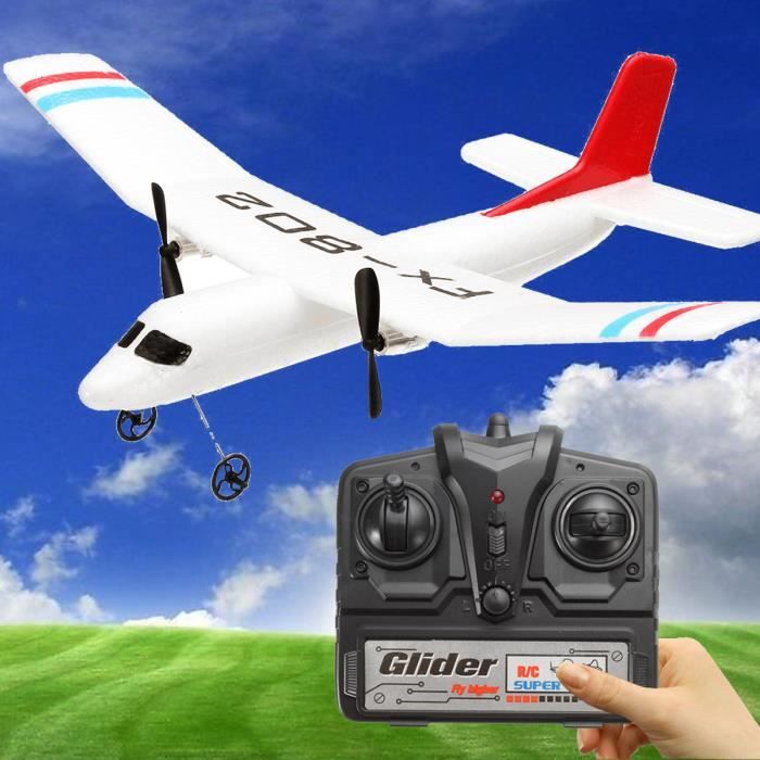 Helmsyde Avion Radiocommandé 2,4 GHz RC Pour Enfants, Adultes, Débutants, 4 Moteurs, Facile à Voler, Drone Rotatif Avec Lumière Cool, 2 Piles