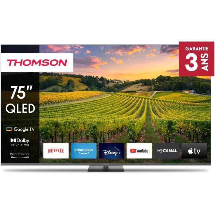 THOMSON TV QLED 75QG5C14 75 190 cm 4K UHD 3840x2160 HDR 10 Google TV 2xHDMI 2.1 + 2xHDMI 2.0