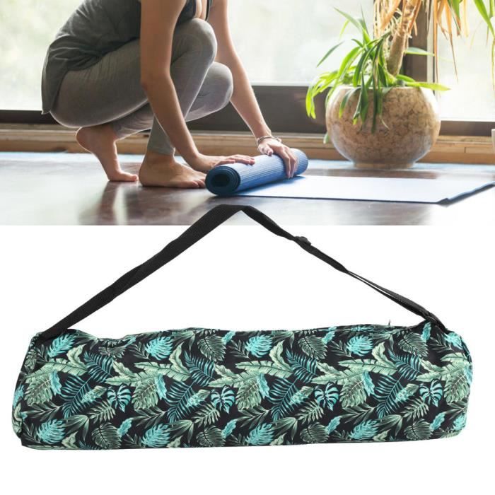 Sac à Bandoulière Yoga-Mad – Coton Durable, Poche Zippée, 87 Cm, Pour Tapis De Yoga Taille Standard !