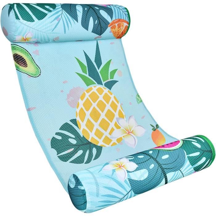 Bouée Ananas Gonflable LATERN 95cm | Pour Piscine/Plage | Charge 150kg