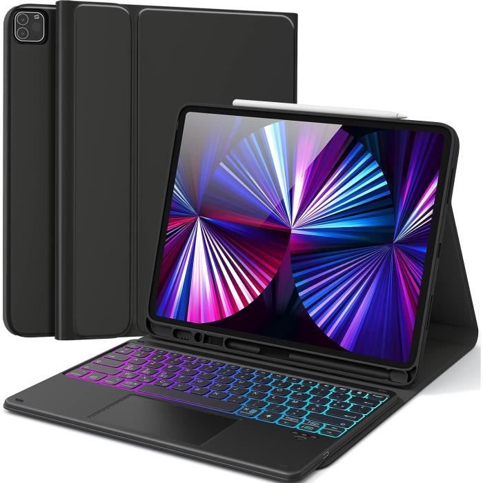 Housse Housse Clavier Doogee U11/U11 Pro - Coque AZERTY Rétroéclairée 7 Couleurs Clavier AZERTY Rétroéclairé