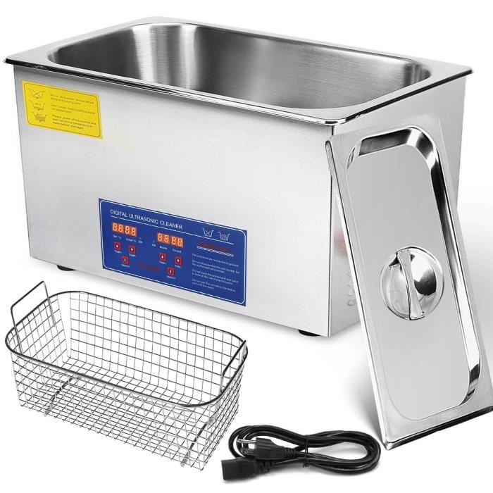 Nettoyeur ultrasonique en inox - 15 litres