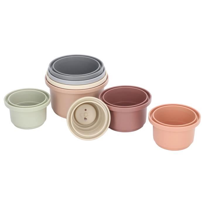 d'empilage de tasses, tasses empilables | Tasses gigognes éducatives | Jouet de tasses empilables de lettres et de chiffres pour les tout-petits de plus de 6 mois, jouet de bain pour