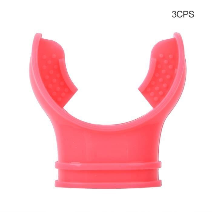 Humanitypd Embouts en Silicone de Deuxième Étage de Plongée sous-Marine Régulateur de Tuba Pièces Respiratoires sous- Colorées Rose