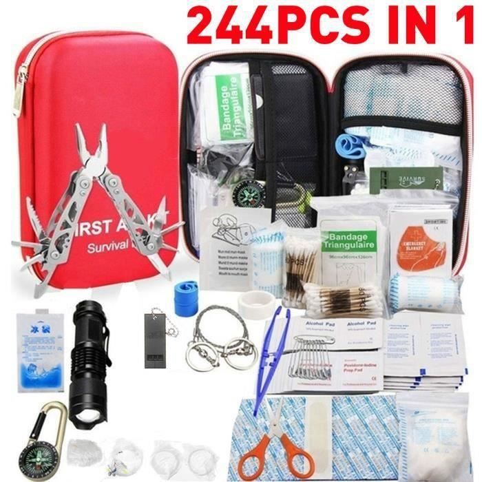 2 Pièces Mini Trousse De Secours Portable – Kit Premiers Soins Compact, Imperméable, Idéal Voyage, Randonnée, Camping, Voiture